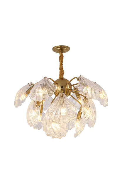 Ribbed Shell Chandelier - everlamps