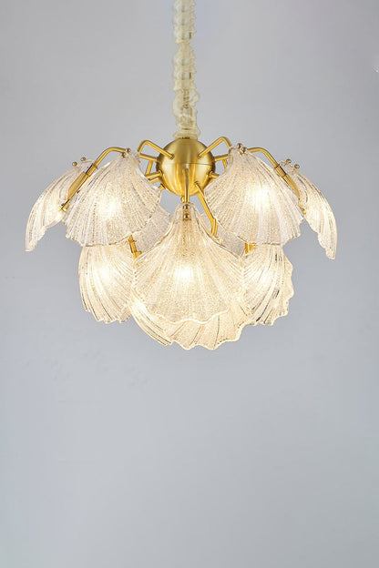 Ribbed Shell Chandelier - everlamps
