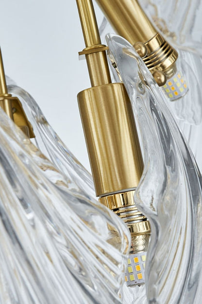 Ribbed Shell Chandelier - everlamps