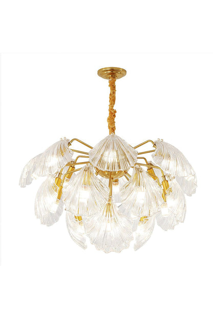 Ribbed Shell Chandelier - everlamps