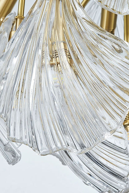 Ribbed Shell Chandelier - everlamps