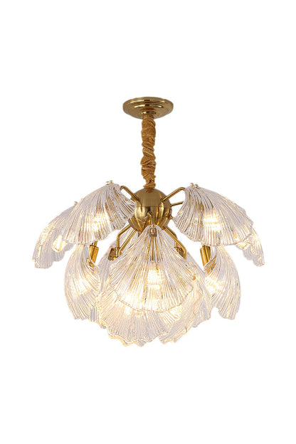 Ribbed Shell Chandelier - everlamps