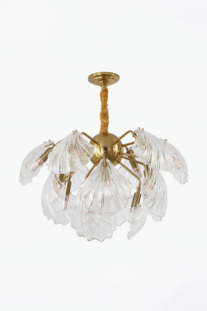 Ribbed Shell Chandelier - everlamps