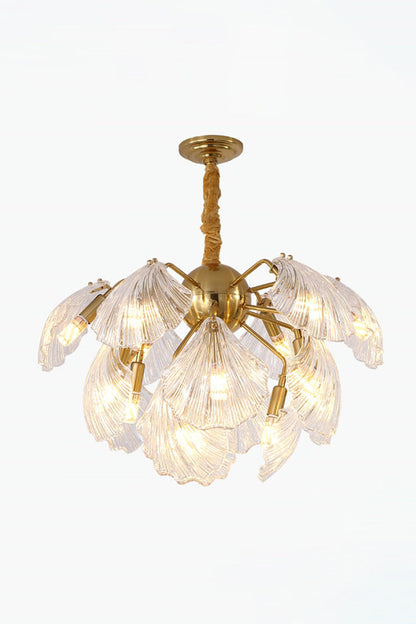 Ribbed Shell Chandelier - everlamps