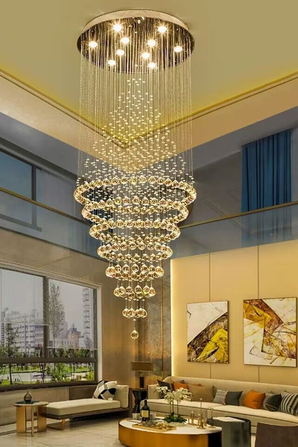 Ring Crystal Chandelier - everlamps