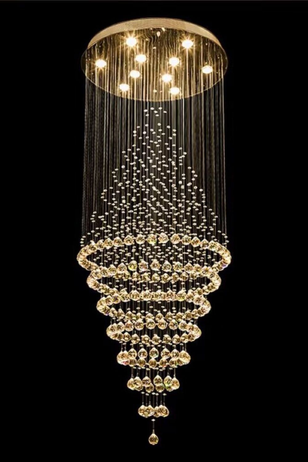 Ring Crystal Chandelier - everlamps