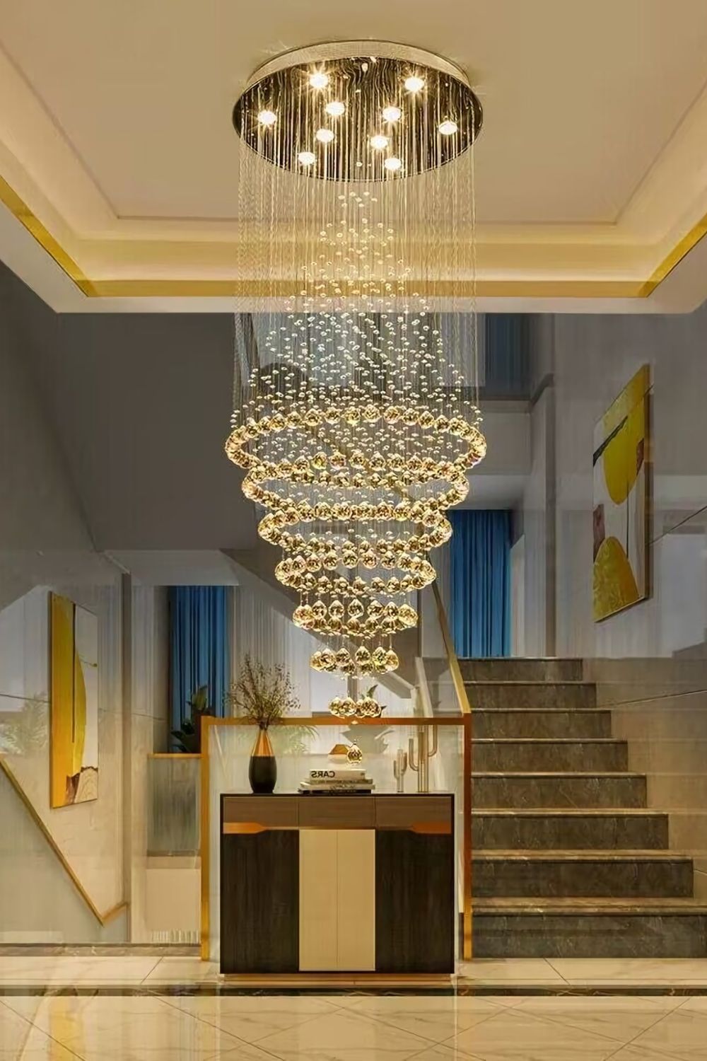 Ring Crystal Chandelier - everlamps