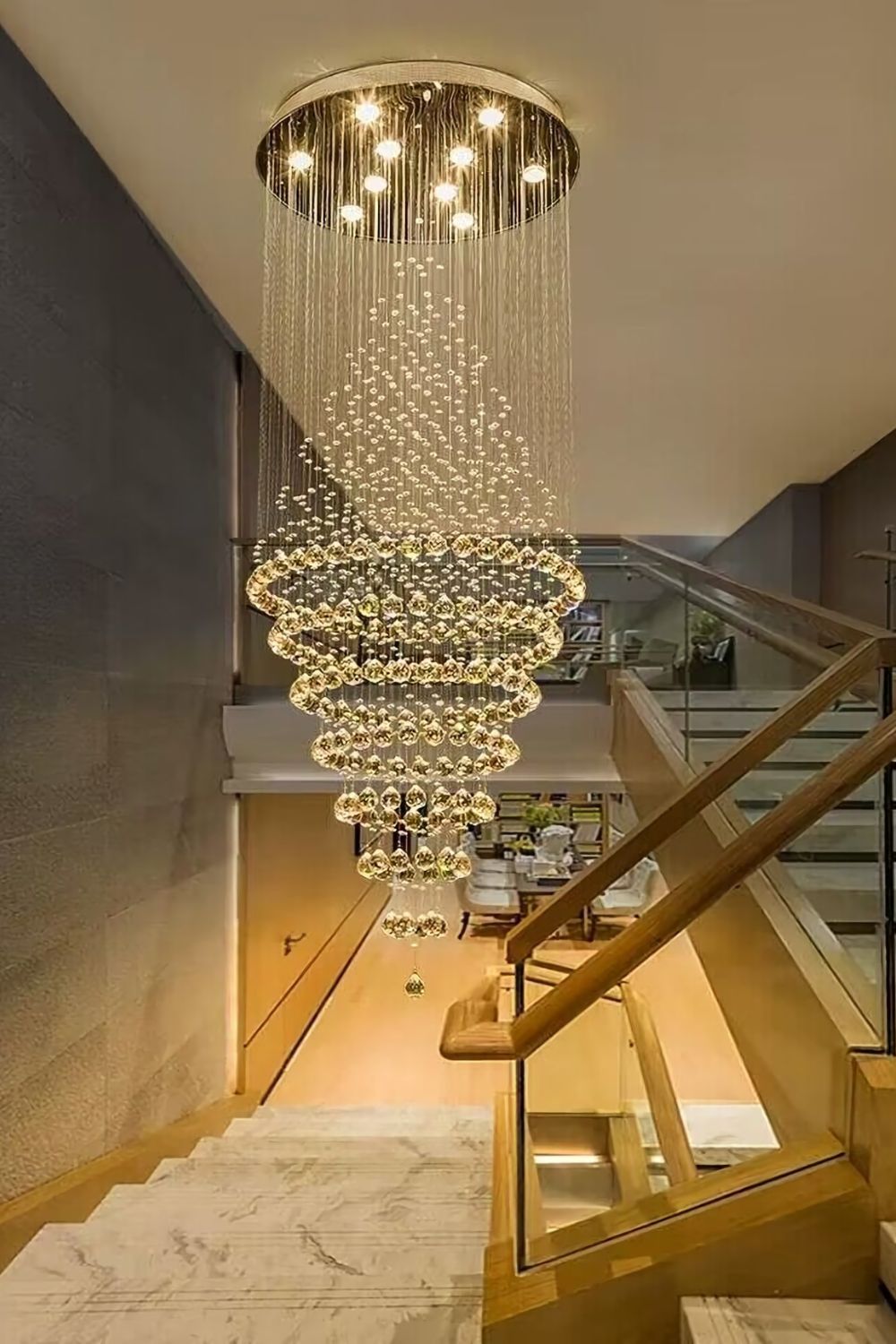 Ring Crystal Chandelier - everlamps