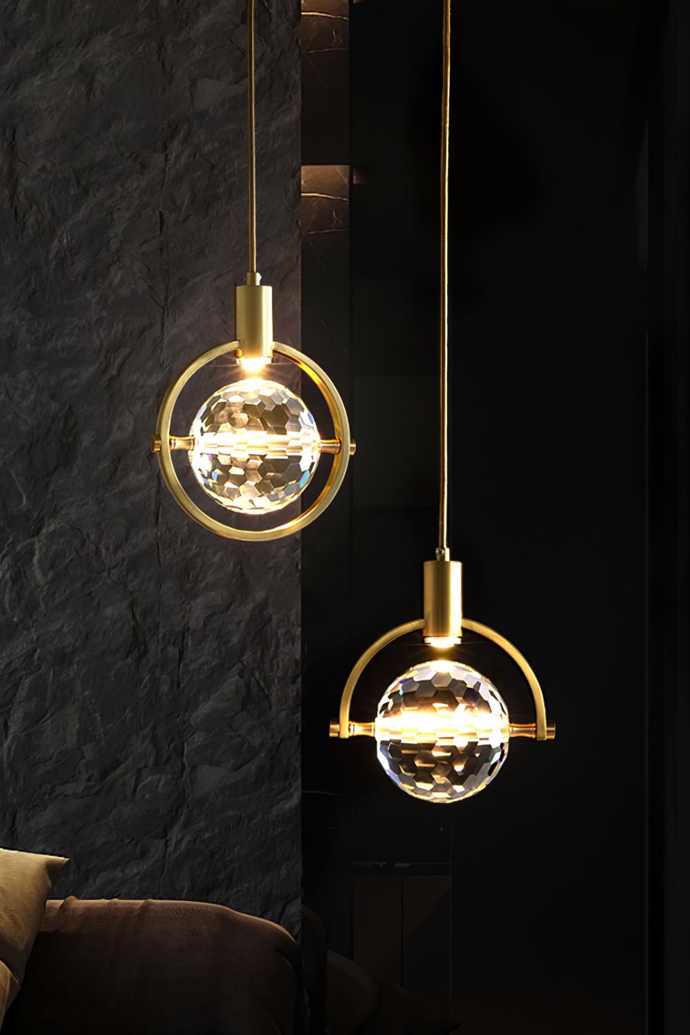 Ring Crystal Pendant Light - everlamps