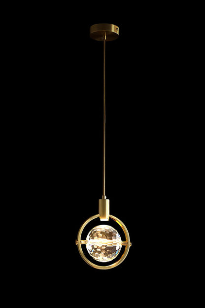 Ring Crystal Pendant Light - everlamps