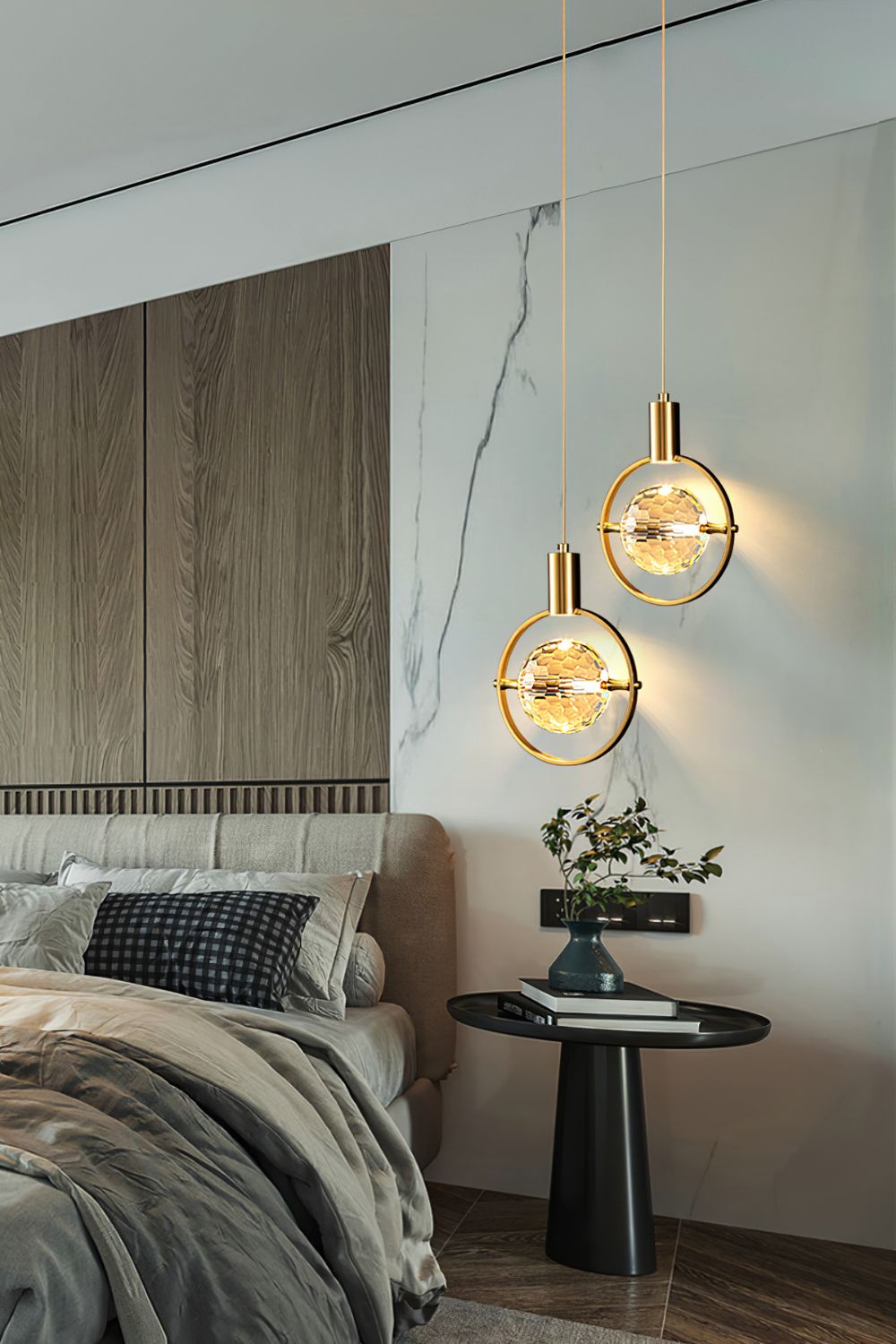 Ring Crystal Pendant Light - everlamps
