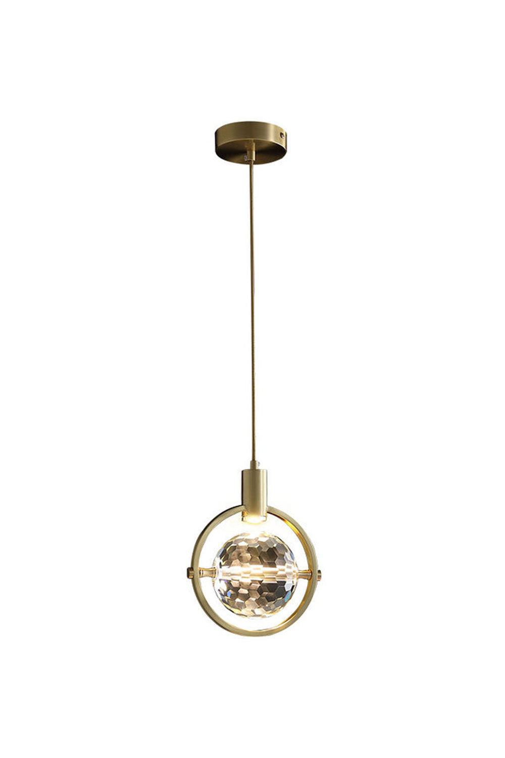 Ring Crystal Pendant Light - everlamps