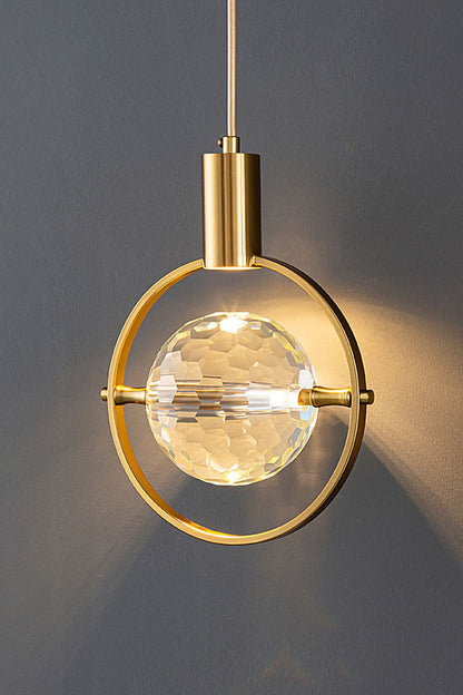 Ring Crystal Pendant Light - everlamps