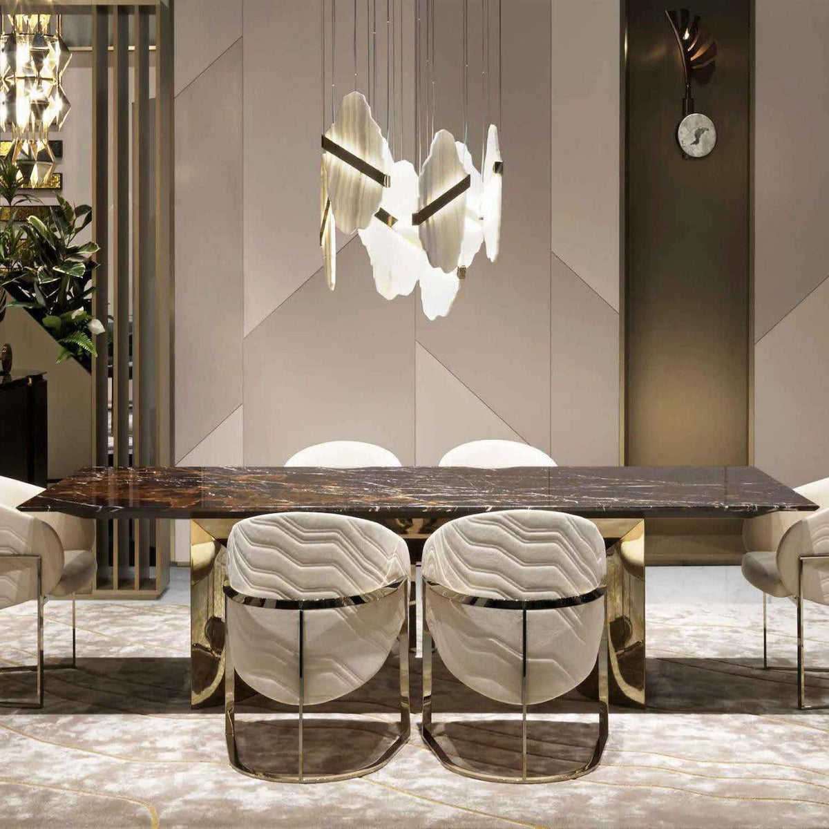 Rock Alabaster Chandelier