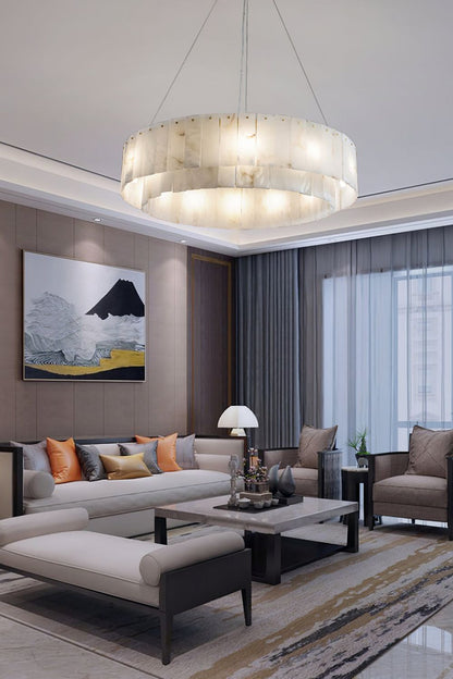 Rock Alabaster Chandelier - everlamps