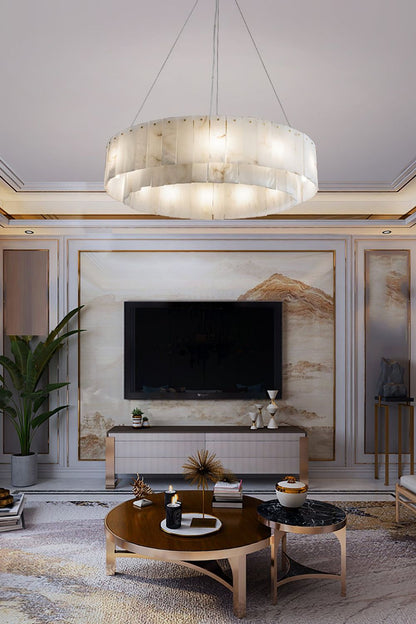 Rock Alabaster Chandelier - everlamps