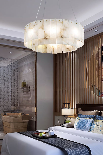 Rock Alabaster Chandelier - everlamps