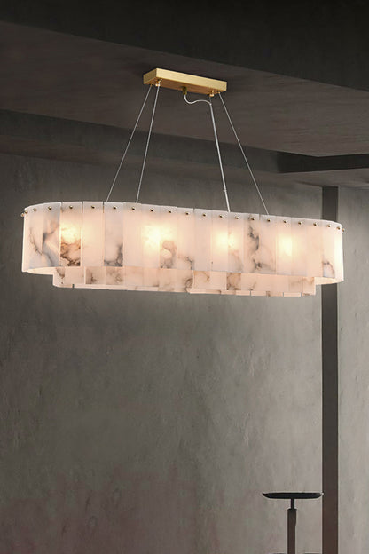Rock Alabaster Chandelier - view 2 | everlamps