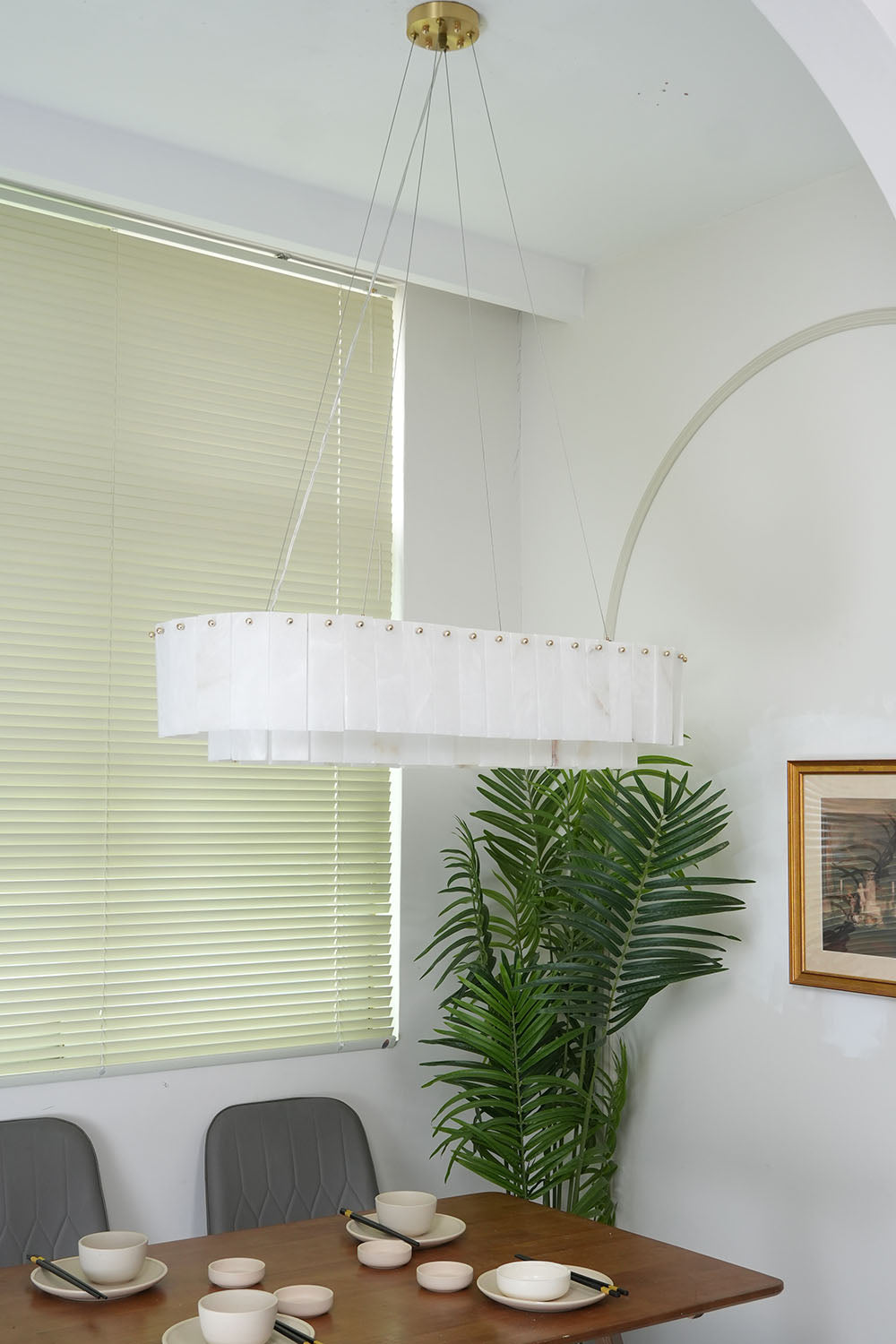 Rock Alabaster Chandelier - view 4 | everlamps