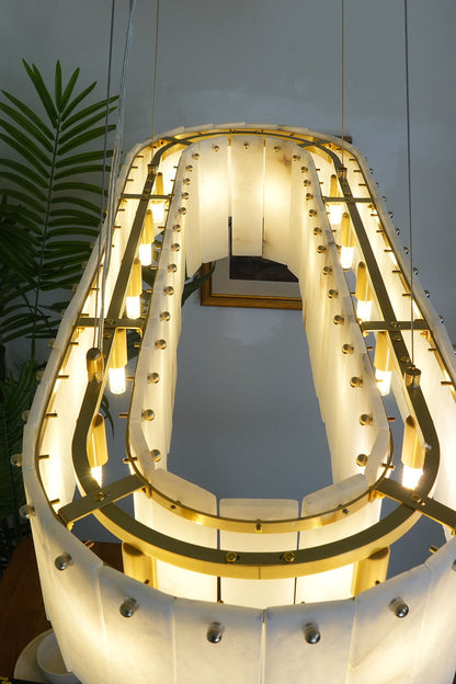 Rock Alabaster Chandelier - view 10 | everlamps