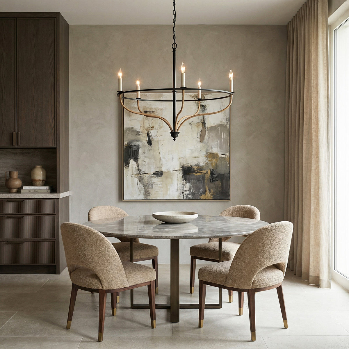 Rosalind Rattan Chandelier