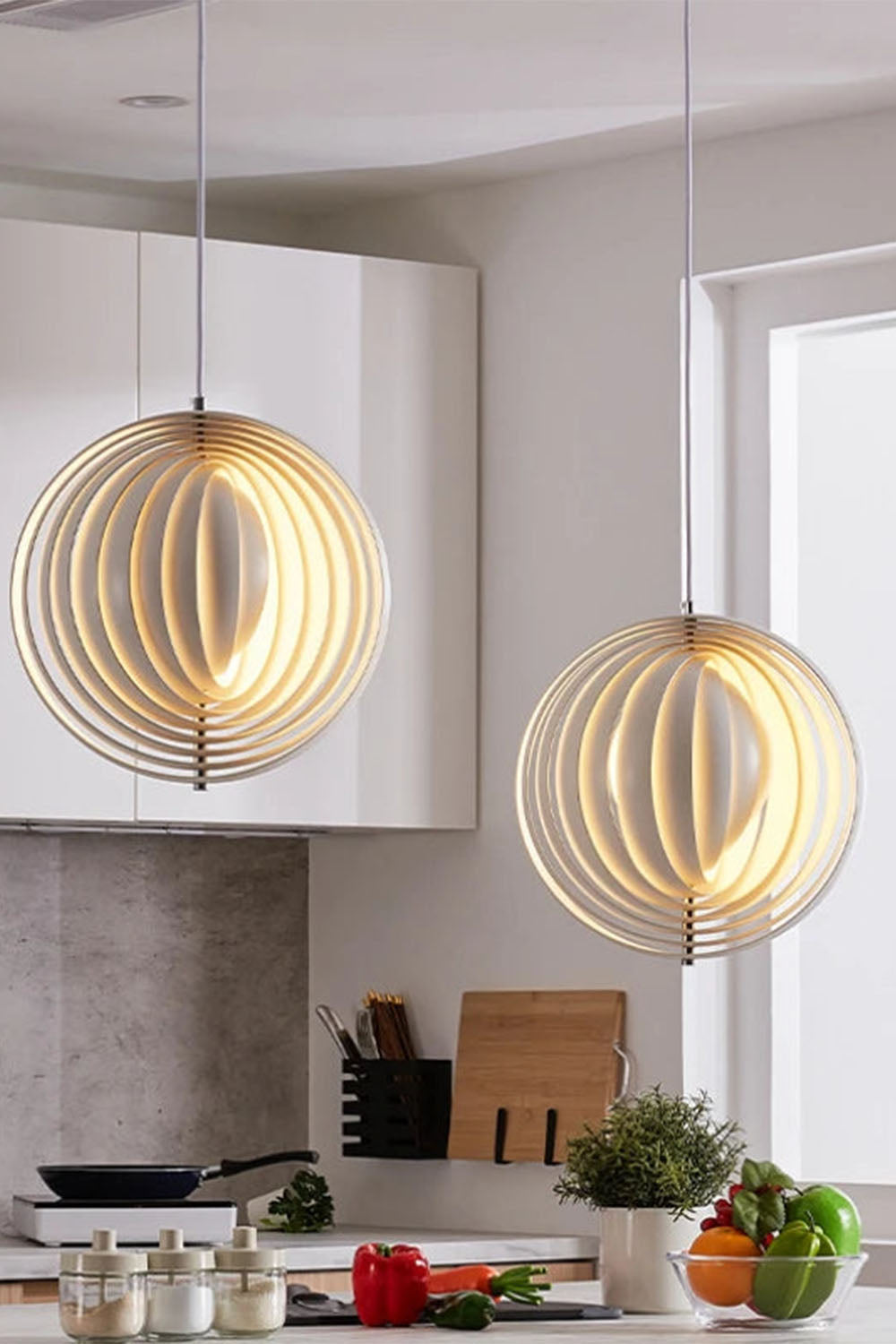 Rotating Moon Pendant Lamp - view 9 | everlamps