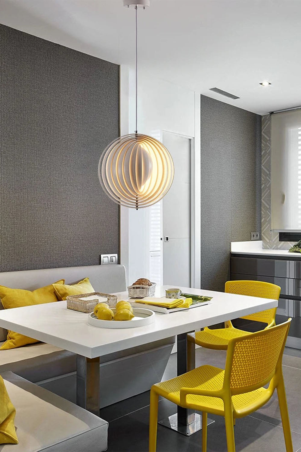 Rotating Moon Pendant Lamp - view 2 | everlamps
