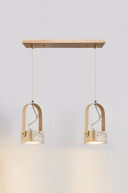 Rotating Travertine Lantern Pendant - view 15 | everlamps