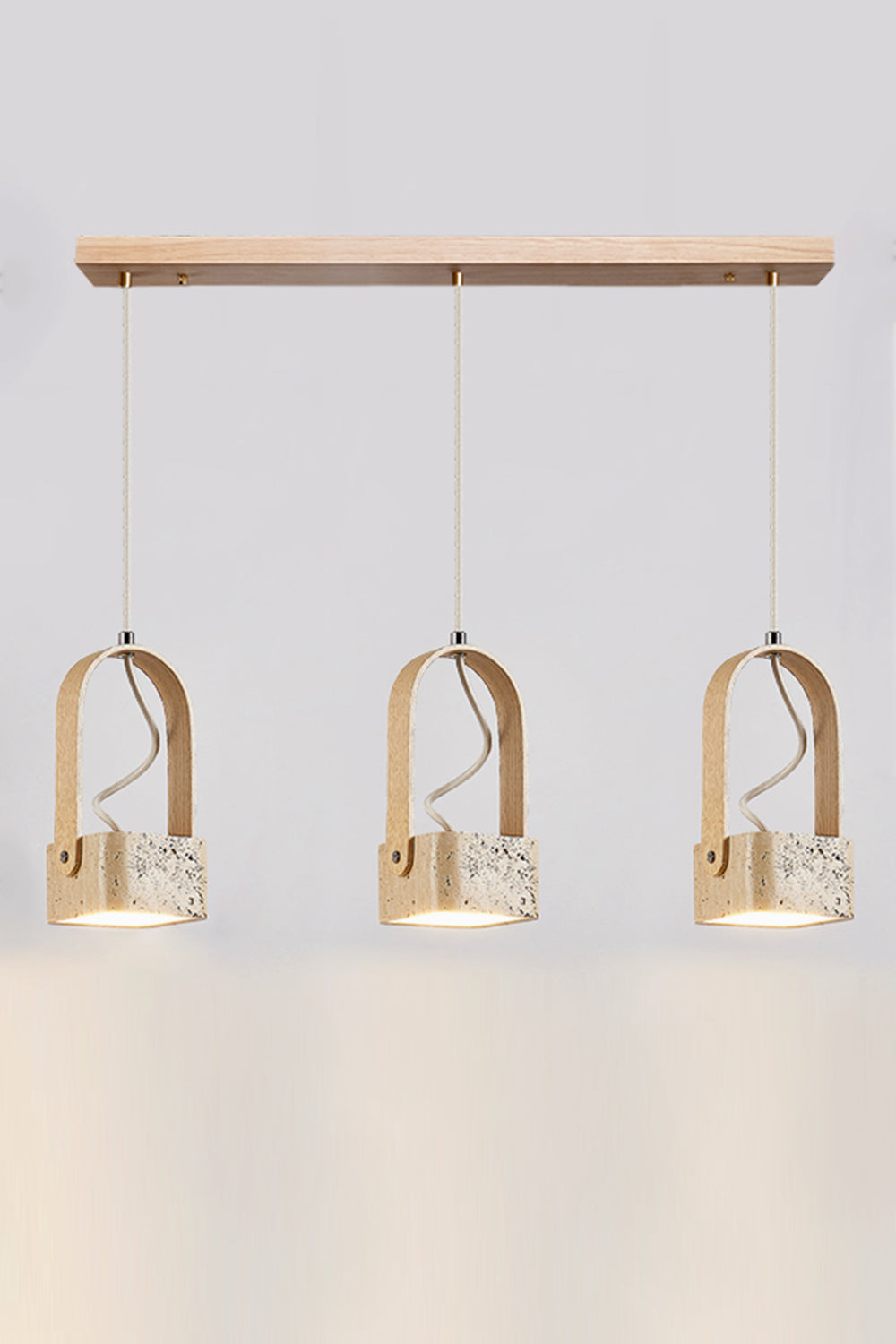 Rotating Travertine Lantern Pendant - view 16 | everlamps