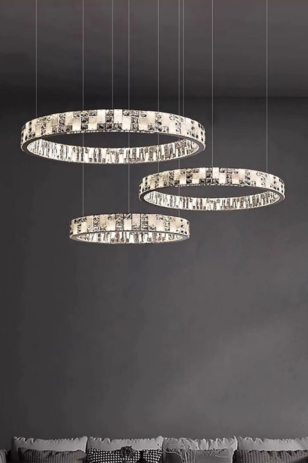 Round Alabaster Crystal Chandelier - view 8 | everlamps