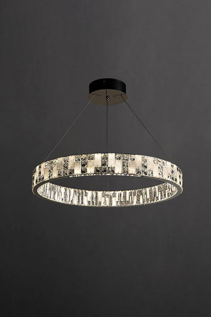 Round Alabaster Crystal Chandelier - view 19 | everlamps