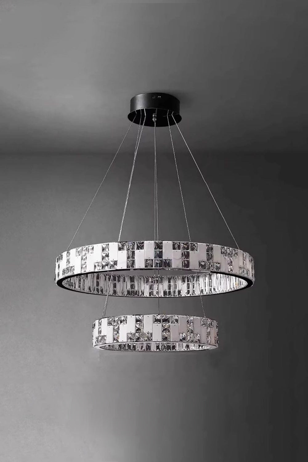 Round Alabaster Crystal Chandelier - view 24 | everlamps