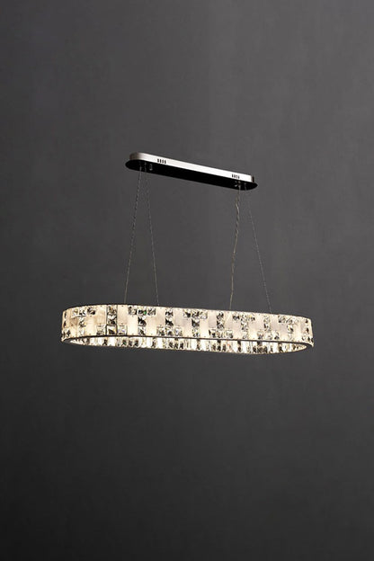 Round Alabaster Crystal Chandelier - view 30 | everlamps