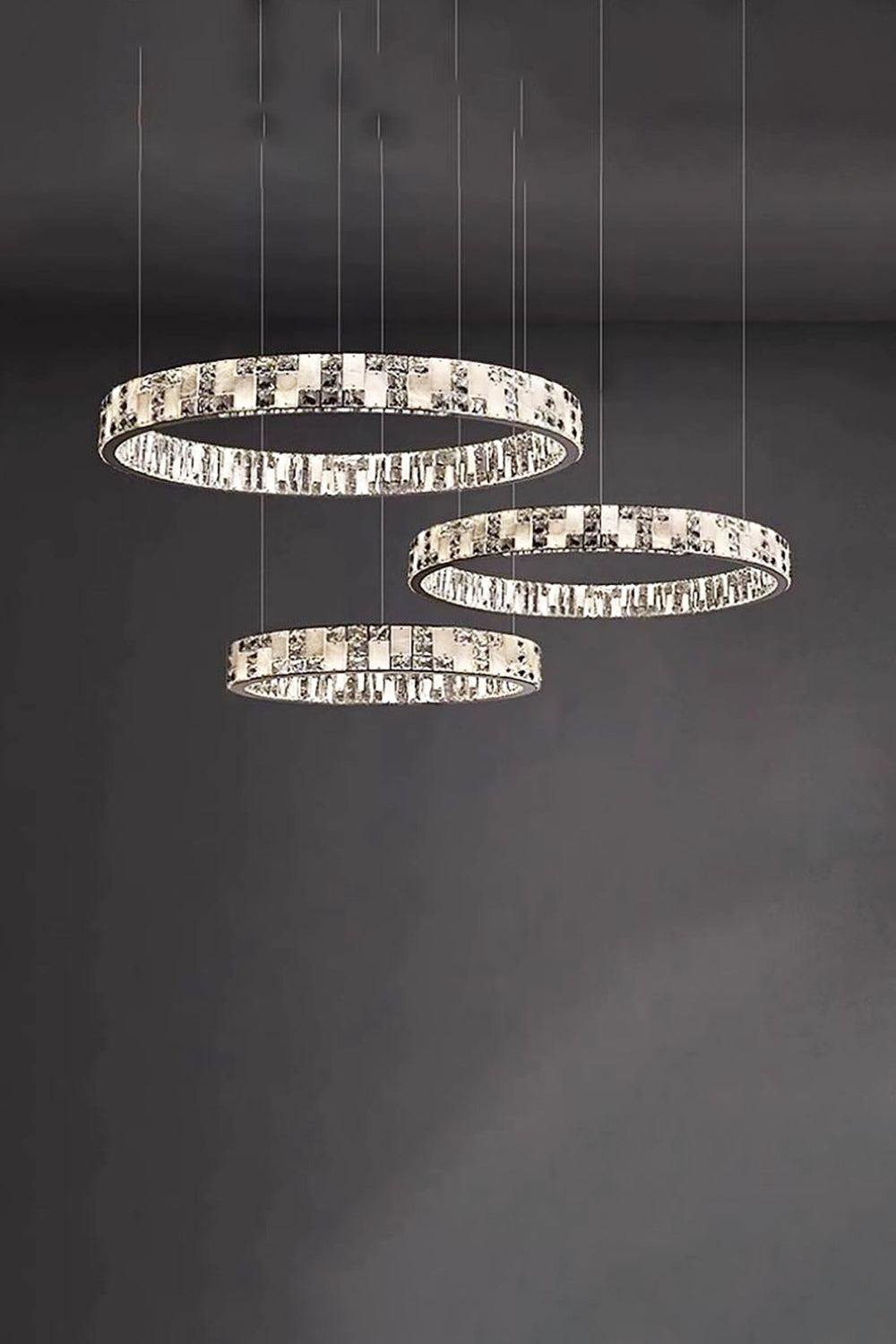 Round Alabaster Crystal Chandelier - view 33 | everlamps