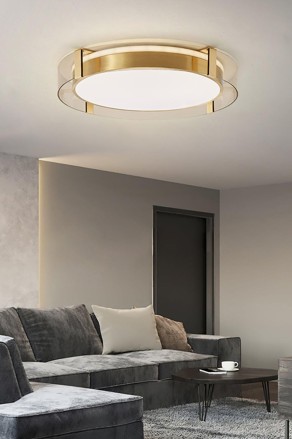 Round Low Profile Ceiling Light - view 6 | everlamps
