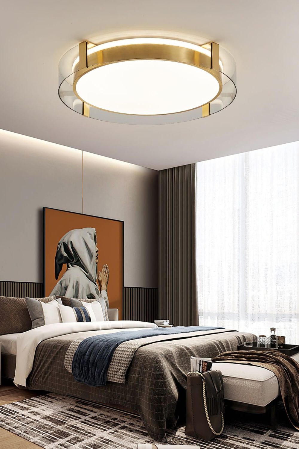 Round Low Profile Ceiling Light - view 2 | everlamps