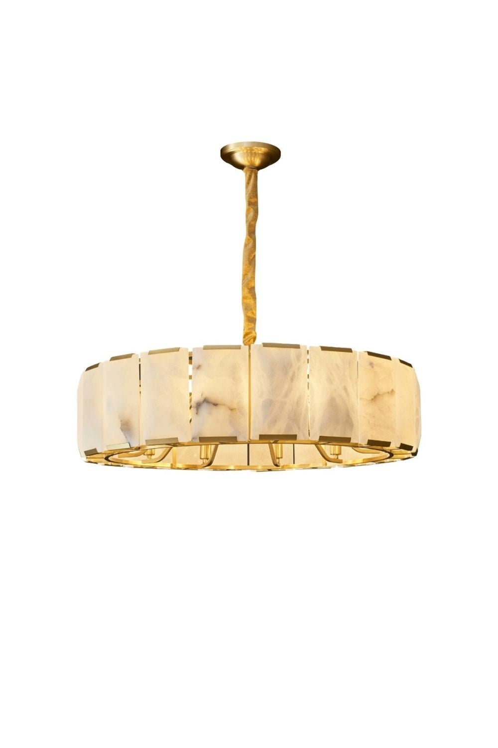 Round Modern Alabaster Chandelier | everlamps