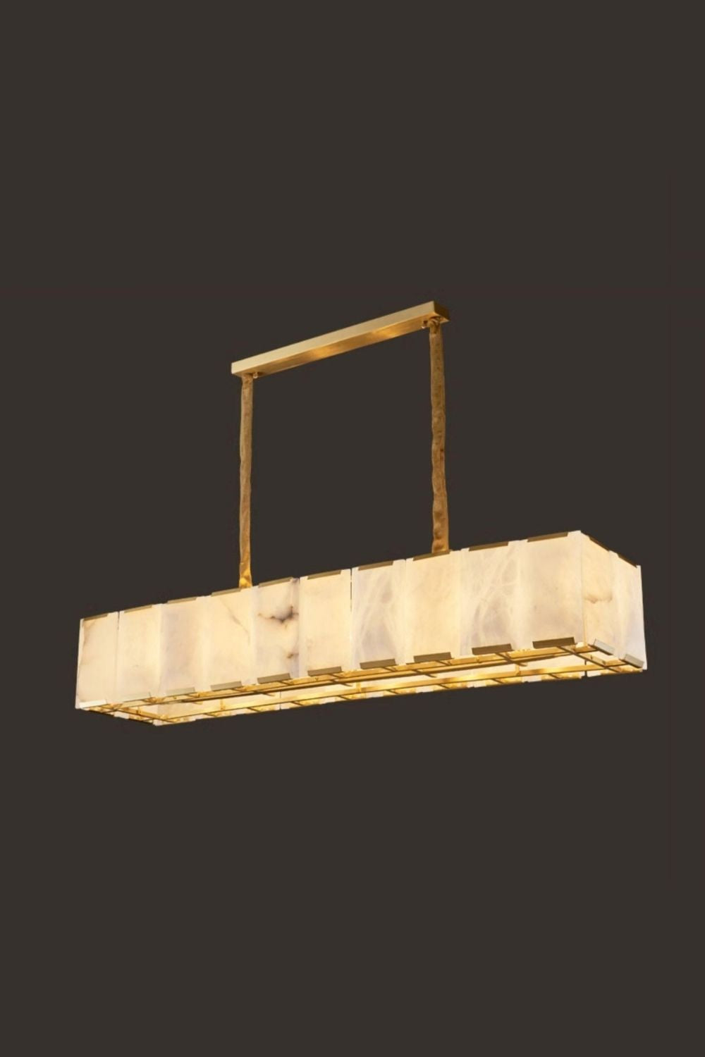 Round Modern Alabaster Chandelier - view 16 | everlamps