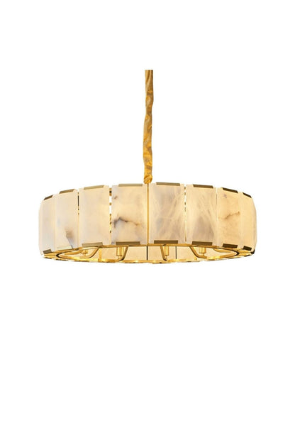 Round Modern Alabaster Chandelier - view 18 | everlamps