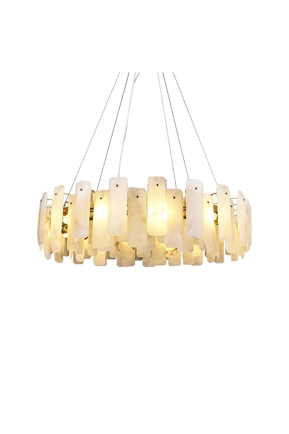 Round Noah Alabaster Chandelier | everlamps