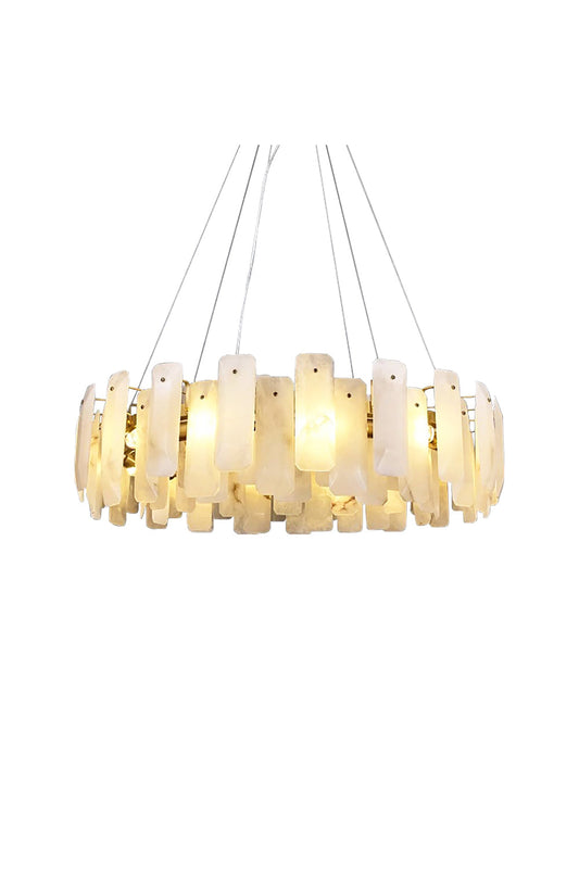 Round Noah Alabaster Chandelier | everlamps