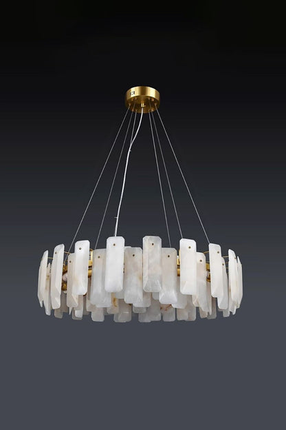 Round Noah Alabaster Chandelier - view 11 | everlamps