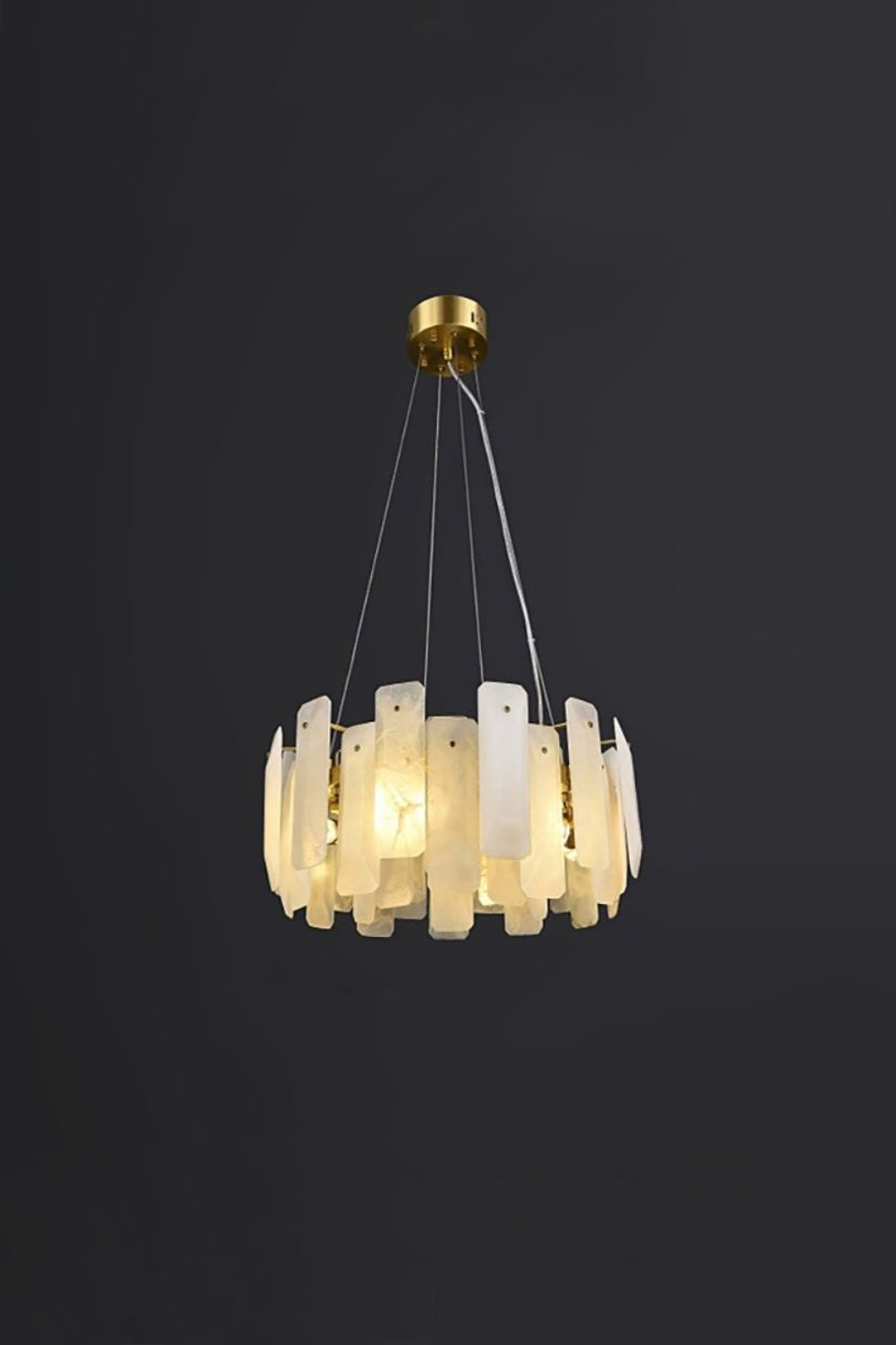Round Noah Alabaster Chandelier - view 13 | everlamps