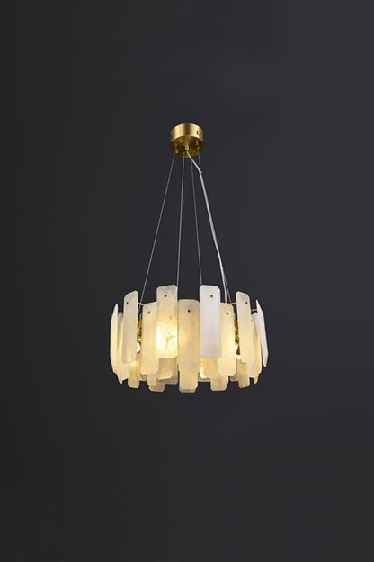 Round Noah Alabaster Chandelier - view 13 | everlamps