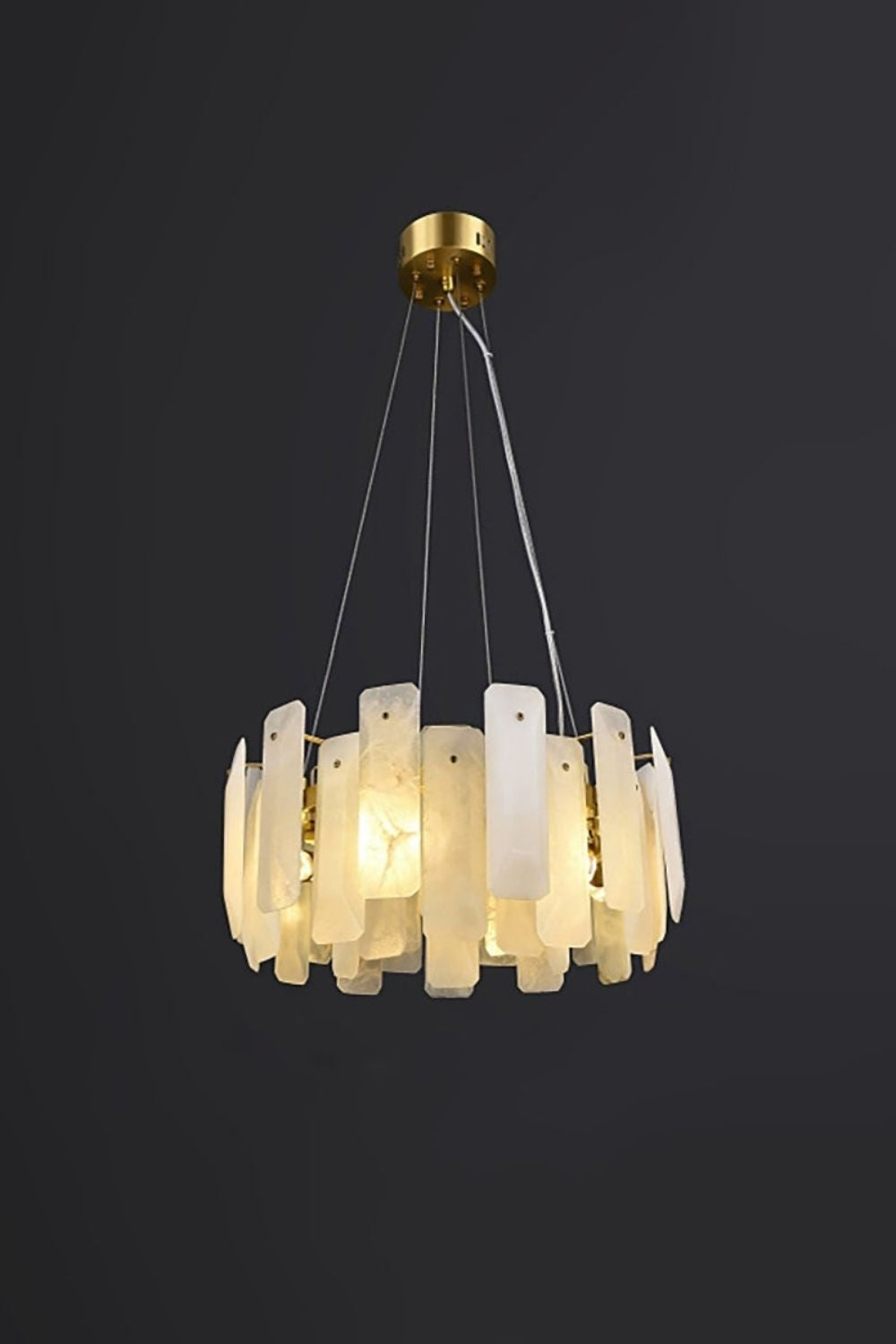 Round Noah Alabaster Chandelier - view 14 | everlamps