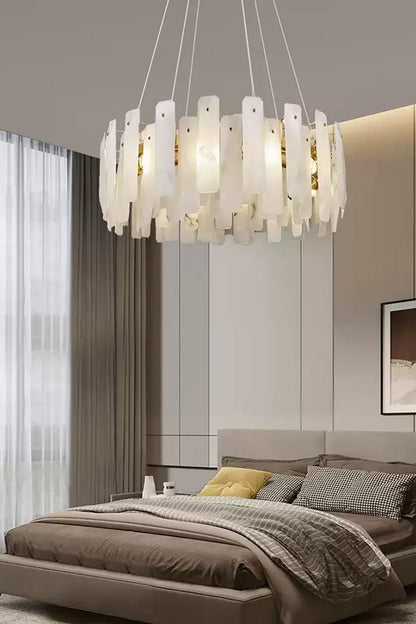 Round Noah Alabaster Chandelier - view 6 | everlamps