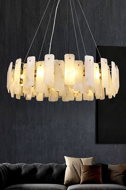 Round Noah Alabaster Chandelier - view 7 | everlamps