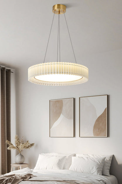 Round Pleated Pendant Lamp - everlamps