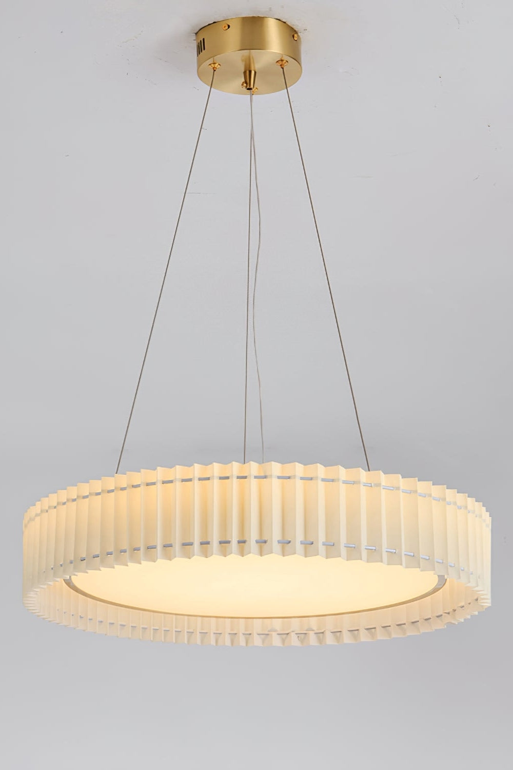 Round Pleated Pendant Lamp - everlamps