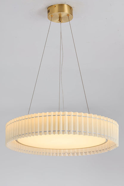 Round Pleated Pendant Lamp - everlamps